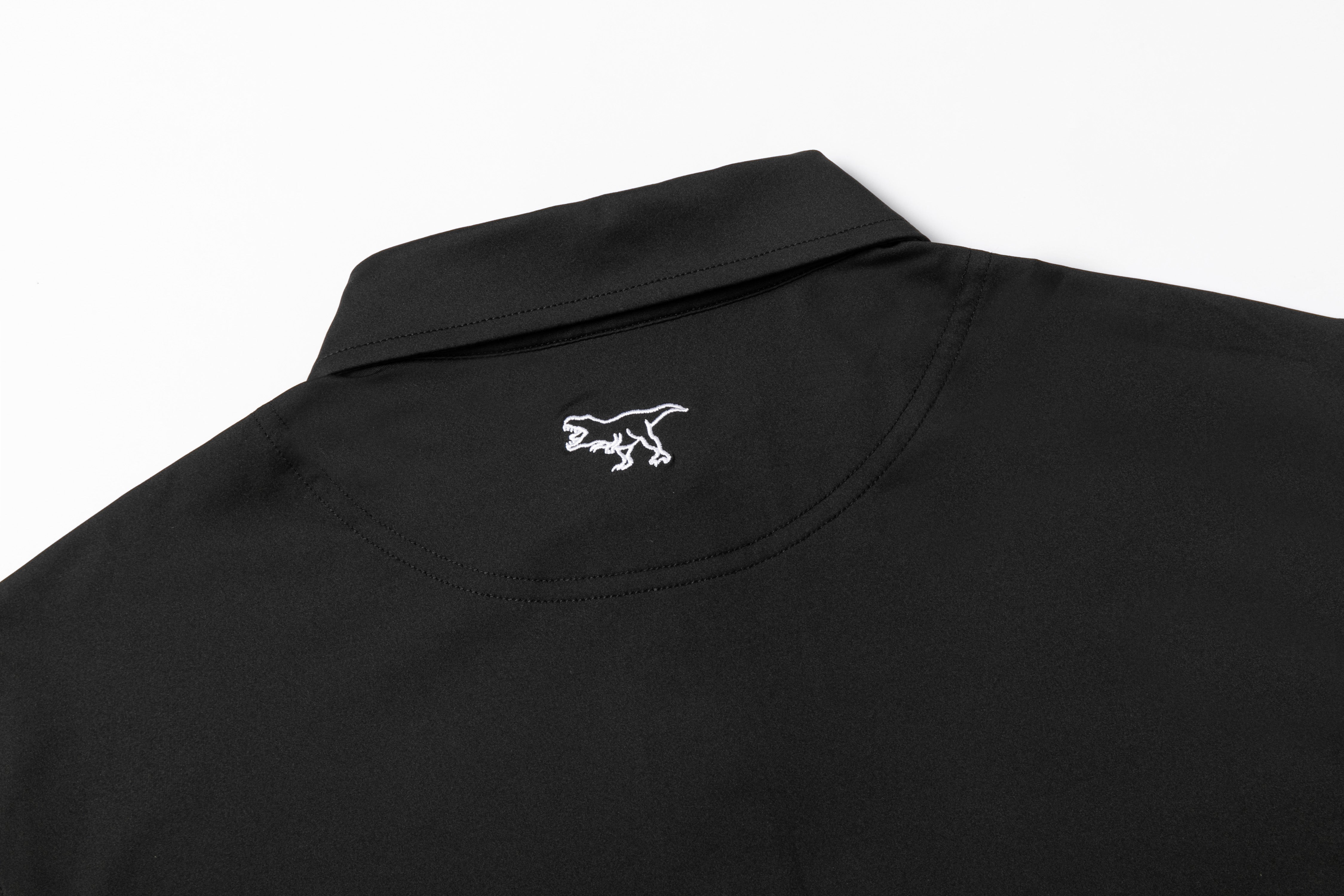 Solid Black Polo