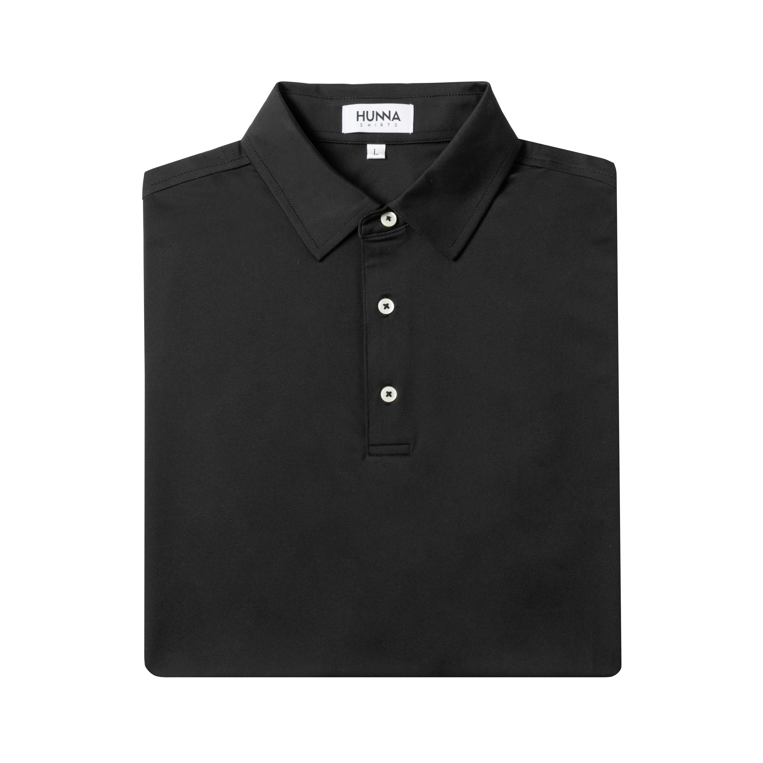 Solid Black Polo