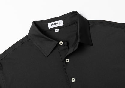 Solid Black Polo