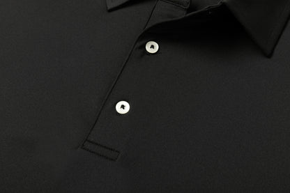 Solid Black Polo