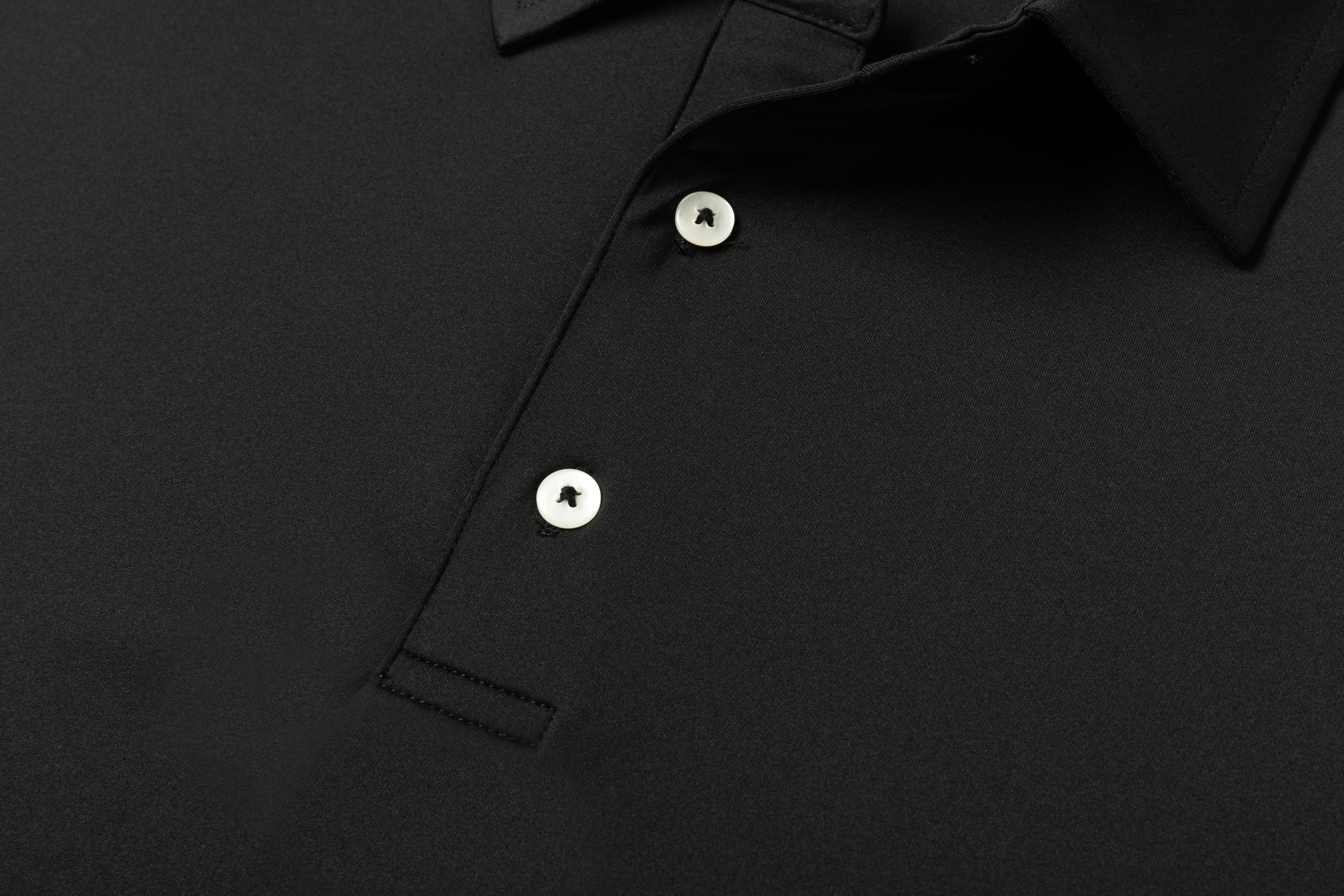 Solid Black Polo