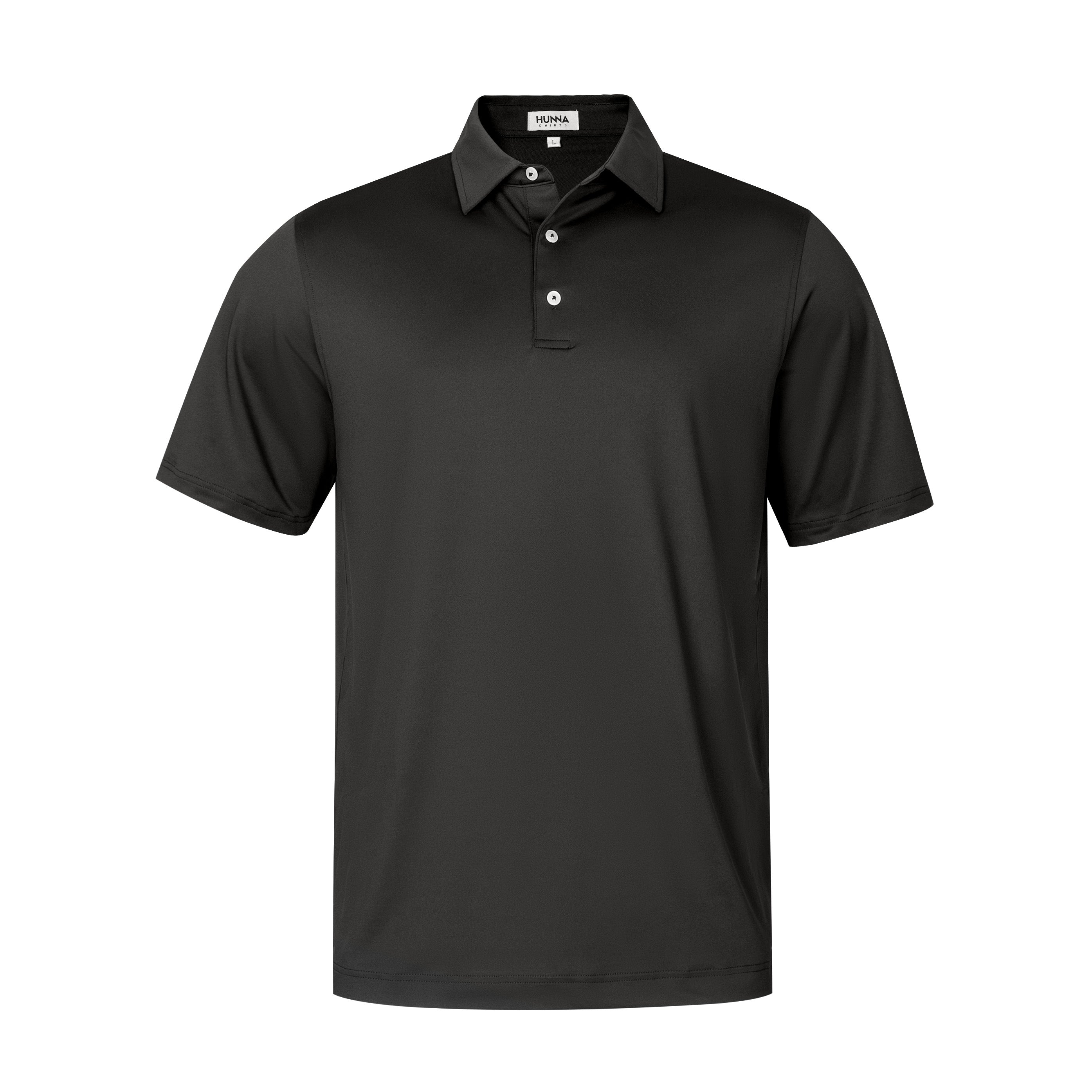Solid Black Polo